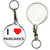 I Love Pancakes - 55mm Button Badge Key Ring
