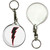 Lightning Bolt Black - 55mm Button Badge Key Ring