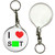 I Love Shit - 55mm Button Badge Key Ring