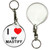 I Love My Mastiff - 55mm Button Badge Key Ring I Love My Mastiff - 55mm Button Badge Key Ring