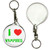 I Love Vampires - 55mm Button Badge Key Ring