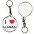 I Love Llamas - 55mm Button Badge Key Ring I Love Llamas - 55mm Button Badge Key Ring