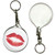 Lips - 55mm Button Badge Key Ring Lips - 55mm Button Badge Key Ring