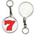Fruit Machine Lucky Seven - 55mm Button Badge Key Ring