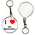 I Love My Mongrel - 55mm Button Badge Key Ring I Love My Mongrel - 55mm Button Badge Key Ring