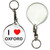 I Love Oxford - 55mm Button Badge Key Ring