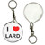 I Love Lard - 55mm Button Badge Key Ring