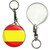 Spain Flag - 55mm Button Badge Key Ring