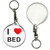I Love Bed - 55mm Button Badge Key Ring I Love Bed - 55mm Button Badge Key Ring