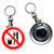 No Food or Drink - 55mm Button Badge Bottle Opener No Food or Drink - 55mm Button Badge Bottle Opener