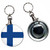 Finland Flag - 55mm Button Badge Bottle Opener Finland Flag - 55mm Button Badge Bottle Opener