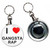 I love Gangsta Rap - 55mm Button Badge Bottle Opener