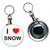 I Love Snow - 55mm Button Badge Bottle Opener