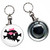 White Skull with Bow - 55mm Button Badge Bottle Opener White Skull with Bow - 55mm Button Badge Bottle Opener