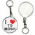 I Love To Mosh - 55mm Button Badge Key Ring I Love To Mosh - 55mm Button Badge Key Ring