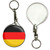 Germany Flag - 55mm Button Badge Key Ring Germany Flag - 55mm Button Badge Key Ring