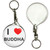 I Love Buddha - 55mm Button Badge Key Ring