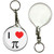 I Love Pi - 55mm Button Badge Key Ring I Love Pi - 55mm Button Badge Key Ring