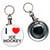 I Love Ice Hockey - 55mm Button Badge Bottle Opener I Love Ice Hockey - 55mm Button Badge Bottle Opener