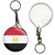 Egypt Flag - 55mm Button Badge Key Ring Egypt Flag - 55mm Button Badge Key Ring