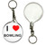I Love Bowling - 55mm Button Badge Key Ring