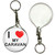 I Love My Caravan - 55mm Button Badge Key Ring I Love My Caravan - 55mm Button Badge Key Ring
