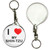 I Love My Shih Tzu - 55mm Button Badge Key Ring