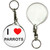 I Love Parrots - 55mm Button Badge Key Ring