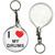 I Love My Drums - 55mm Button Badge Key Ring I Love My Drums - 55mm Button Badge Key Ring