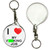 I Love My Fucking Job - 55mm Button Badge Key Ring I Love My Fucking Job - 55mm Button Badge Key Ring