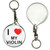 I Love My Violin - 55mm Button Badge Key Ring I Love My Violin - 55mm Button Badge Key Ring