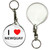 I Love Newquay - 55mm Button Badge Key Ring I Love Newquay - 55mm Button Badge Key Ring