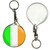 Ireland Flag - 55mm Button Badge Key Ring Ireland Flag - 55mm Button Badge Key Ring