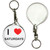 I Love Saturdays - 55mm Button Badge Key Ring I Love Saturdays - 55mm Button Badge Key Ring