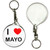 I Love Mayo - 55mm Button Badge Key Ring I Love Mayo - 55mm Button Badge Key Ring
