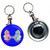 Blue Robot Couple - 55mm Button Badge Bottle Opener