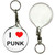 I Love Punk - 55mm Button Badge Key Ring