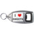 I Love Sweets - Plastic Key Ring Bottle Opener I Love Sweets - Plastic Key Ring Bottle Opener
