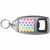 Rainbow Star Pattern - Plastic Key Ring Bottle Opener