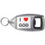 I love God - Plastic Key Ring Bottle Opener