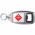 Flammable Gas - Plastic Key Ring Bottle Opener