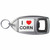 I Love Corn - Plastic Key Ring Bottle Opener I Love Corn - Plastic Key Ring Bottle Opener