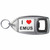 I Love Emus - Plastic Key Ring Bottle Opener I Love Emus - Plastic Key Ring Bottle Opener