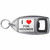 I Love Foxhounds - Plastic Key Ring Bottle Opener