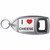 I Love Cheese - Plastic Key Ring Bottle Opener