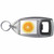 Orange - Plastic Key Ring Bottle Opener