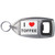 I Love Toffee - Plastic Key Ring Bottle Opener