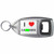 I Love Cannabis - Plastic Key Ring Bottle Opener