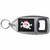 Black Skull with Bow - Plastic Key Ring Bottle Opener
