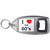 I Love The 60's - Plastic Key Ring Bottle Opener